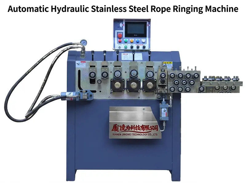 Automatic Hydraulic Stainless Steel Rope Ringing Machine DQ2-8