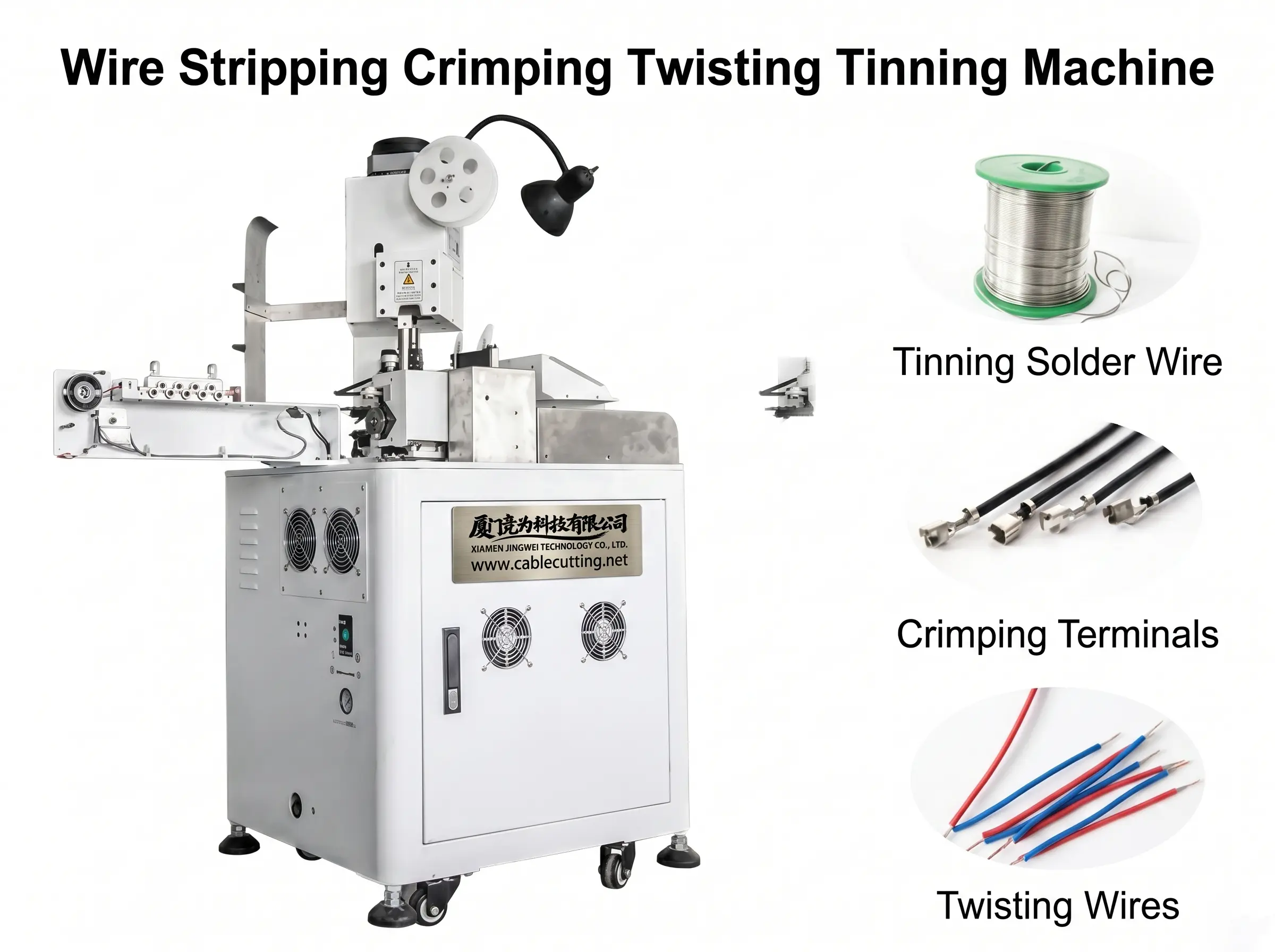 Automatic Wire Stripping Crimping Twisting Tinning Machine WPM-151T