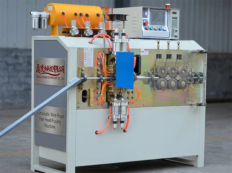 Automatic Wire Rope Flat Head Fusing Machine 60KW WPM-60SF