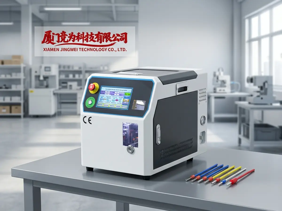 Automatic Ferrule Stripping and Crimping Machine with Twisting Function JW-0.3-16MM2