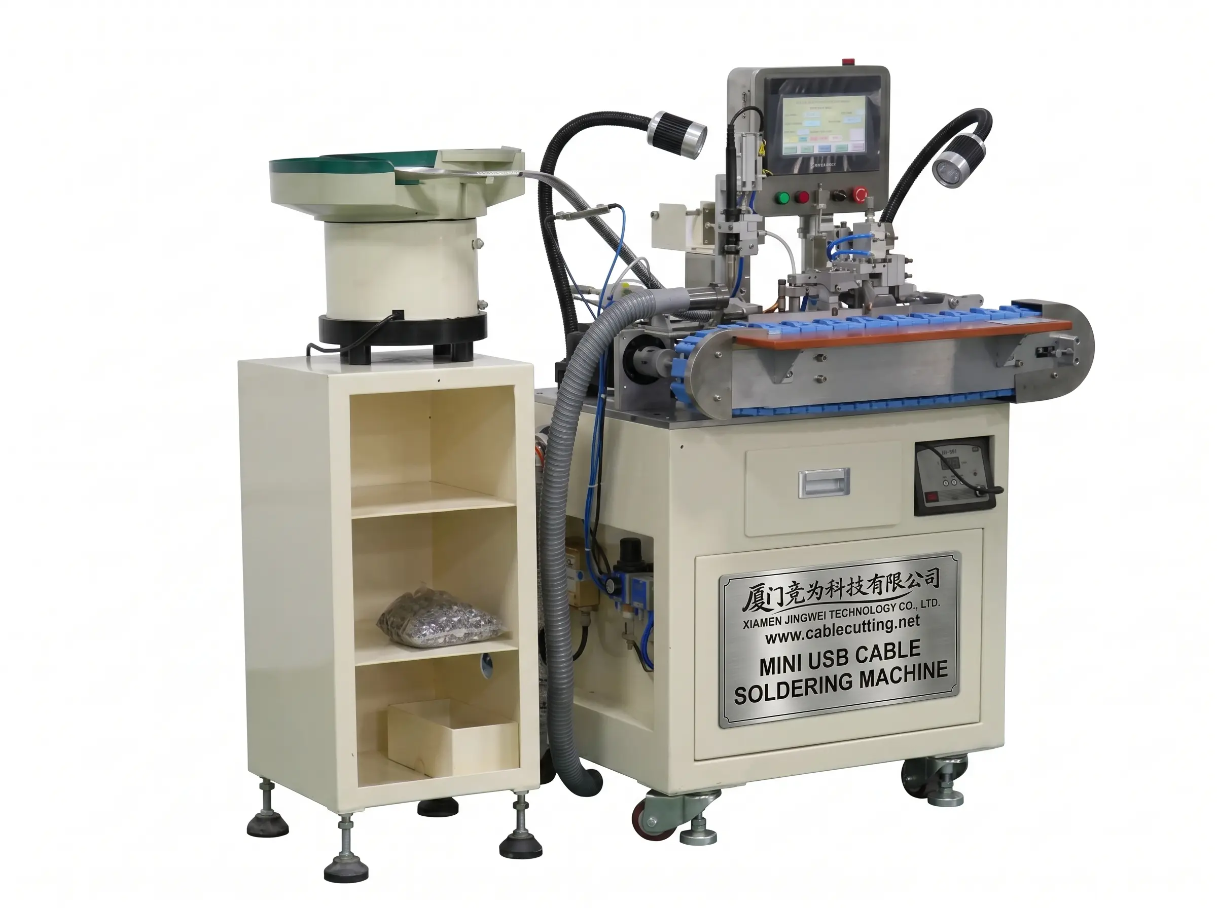 Automatic Mini USB Cable Soldering Machine 600W WPM-121-MN