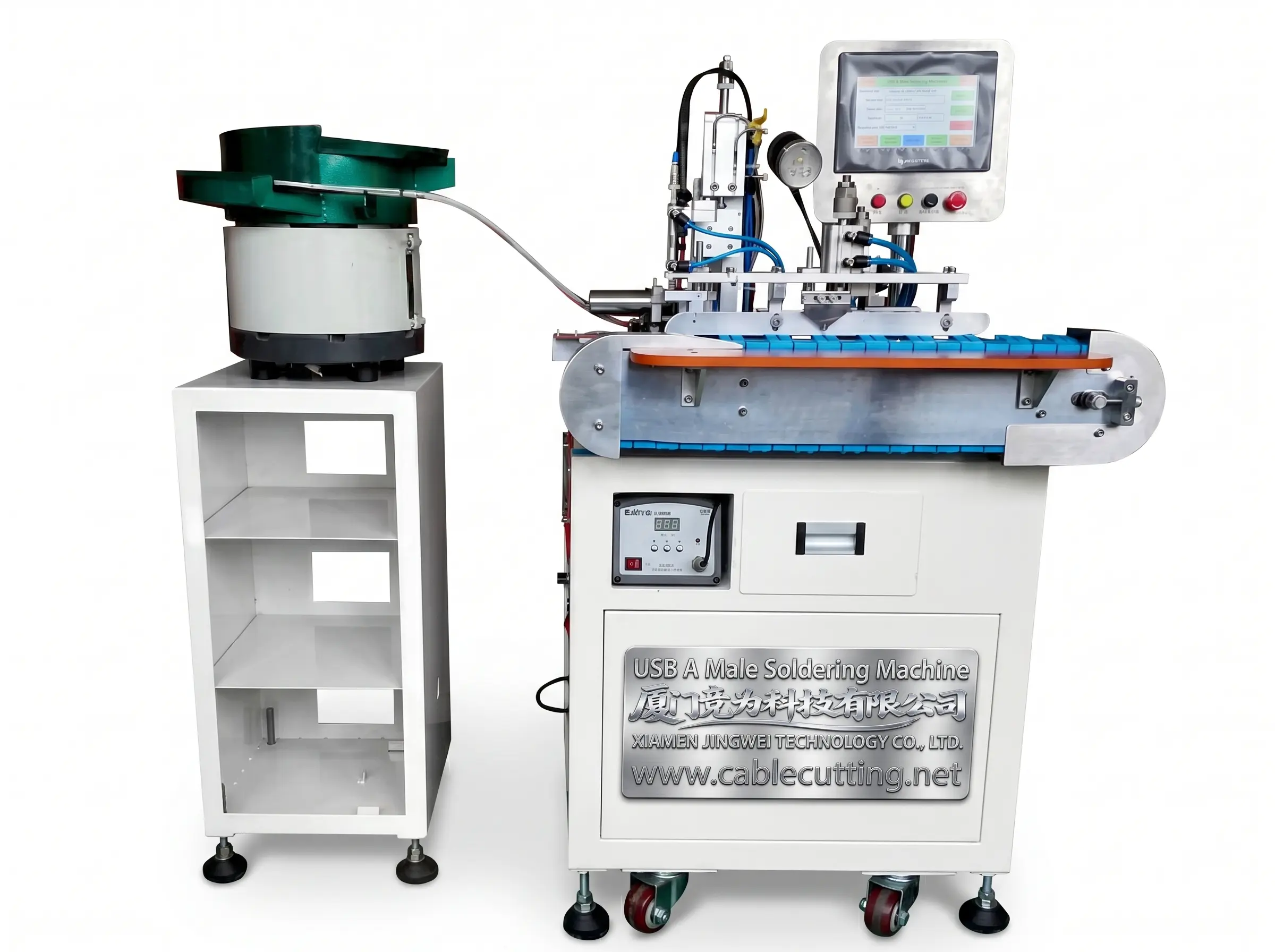 Automatic USB A Male Soldering Machine - 1400pcs/h WPM-121-AM