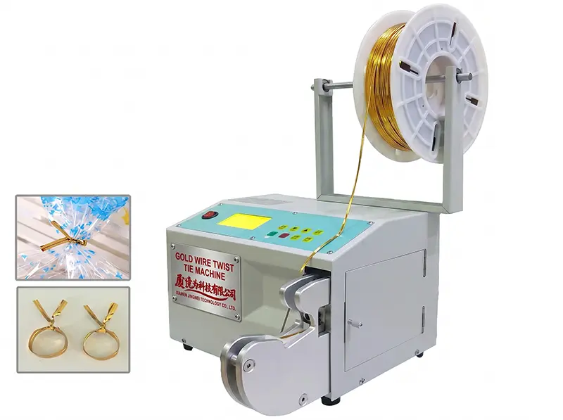 Automatic Gold Wire Twist Tie Machine for Plastic Bags & Flowers WPM-GW