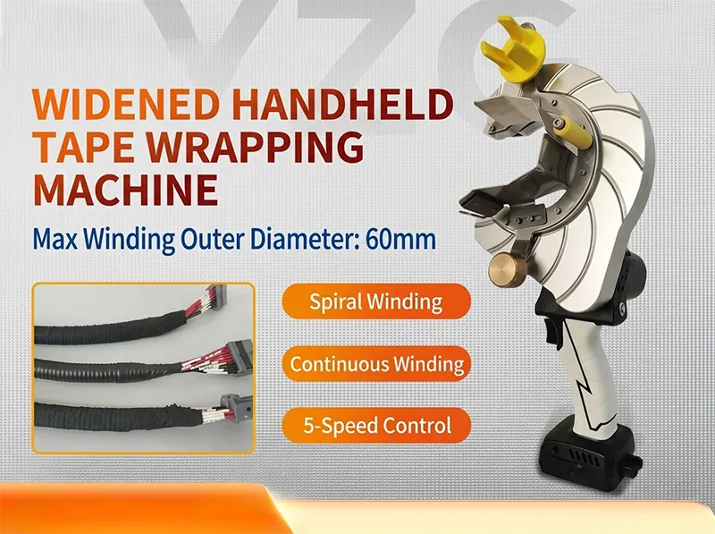 Wireless Handheld Tape Wrapping Machine for Cable Harness AT-101L