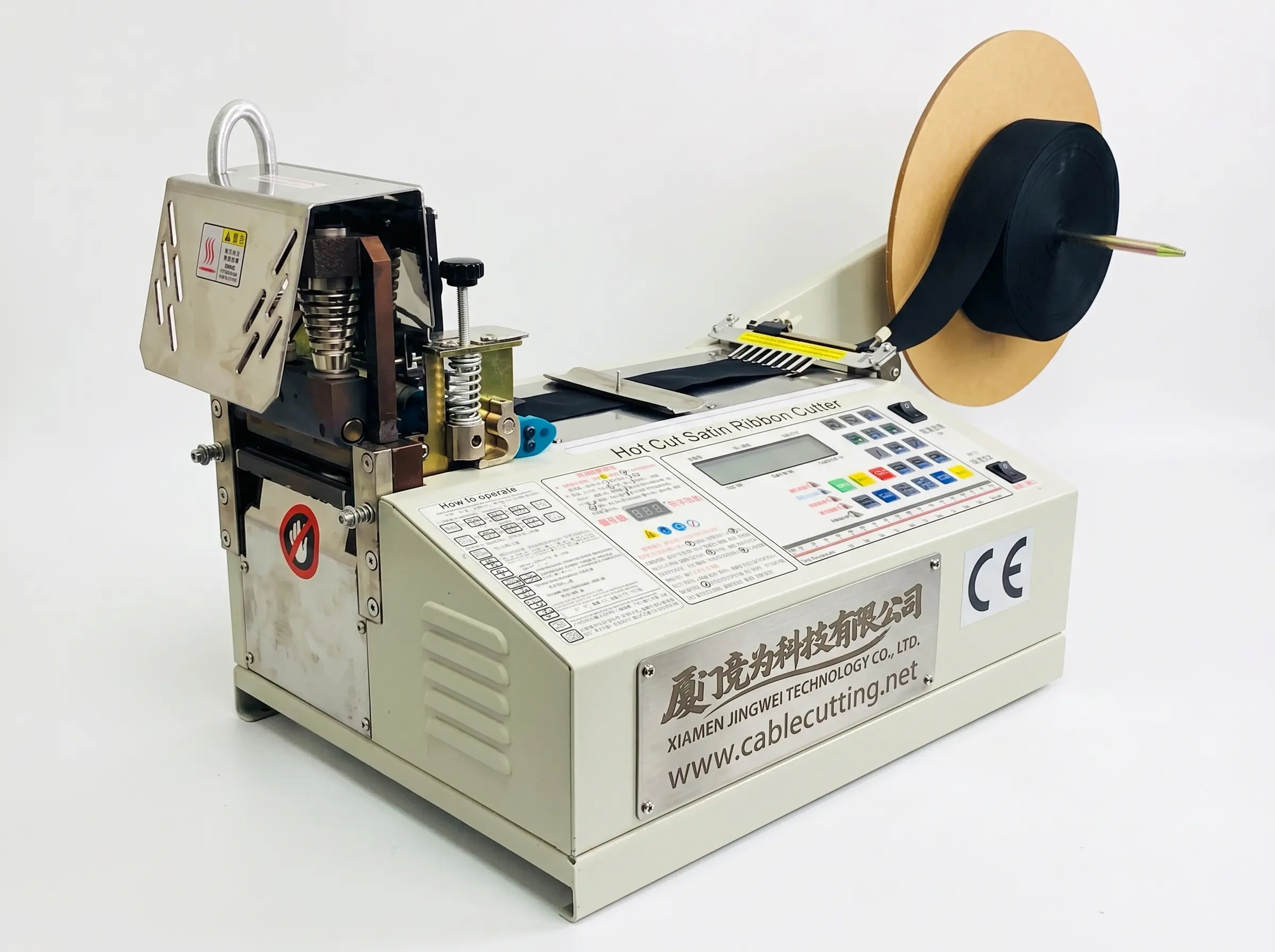 Automatic Hot Cut Satin Ribbon Cutter for Fabric WPM-890S