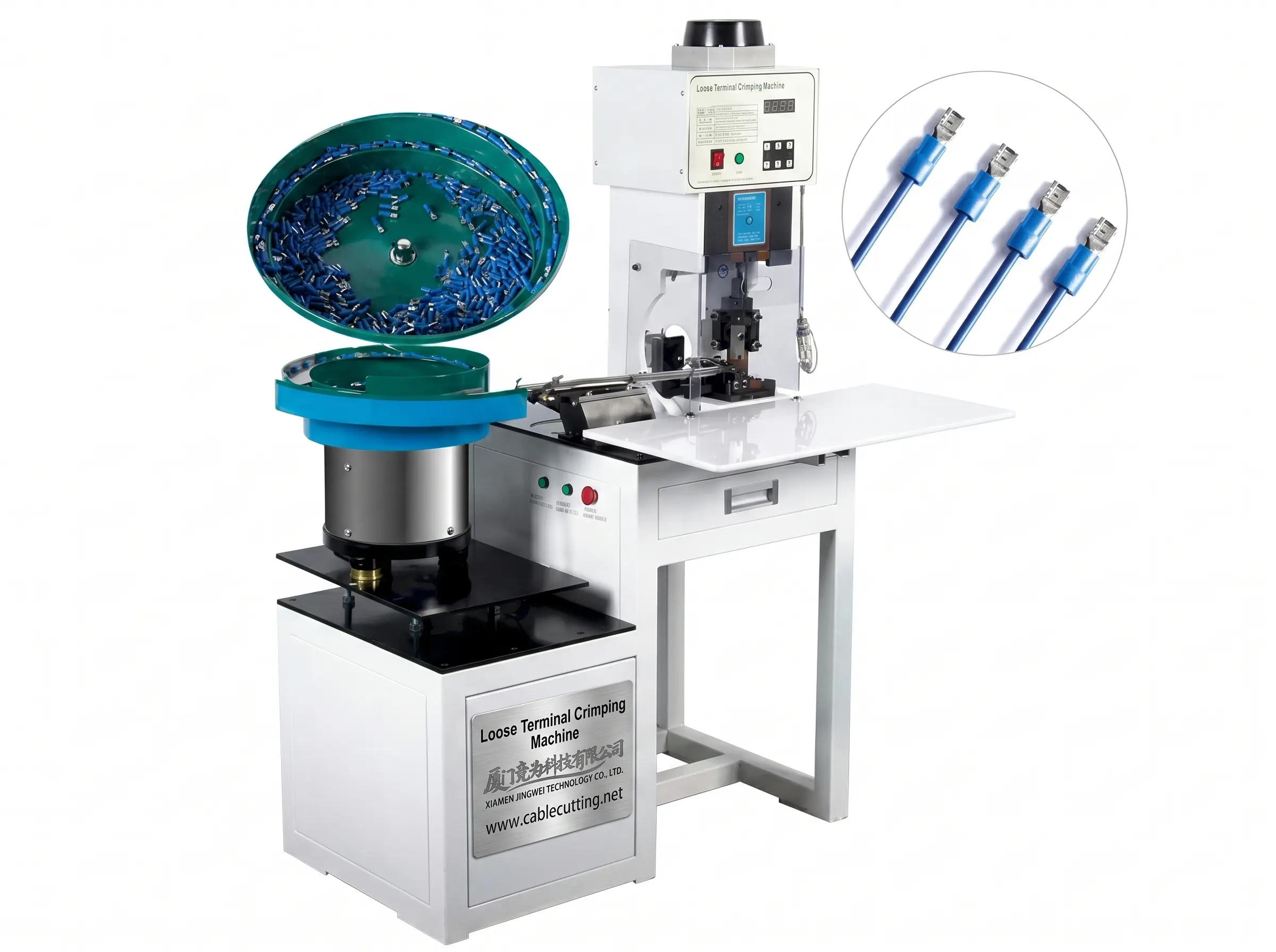 Semi-Automatic Loose Terminal Crimping Machine with Vibration Plate WPM-160