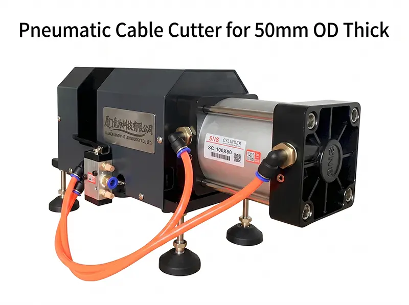 Pneumatic Cable Cutter for 50mm OD Thick Wires - WPM-C50