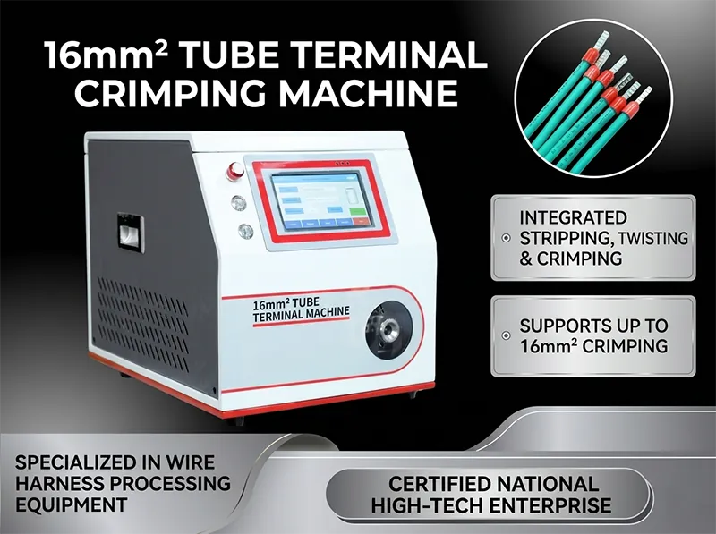 Semi-Automatic Wire Strip Crimp Machine for Pre-Insulated Terminals WPM-5-40