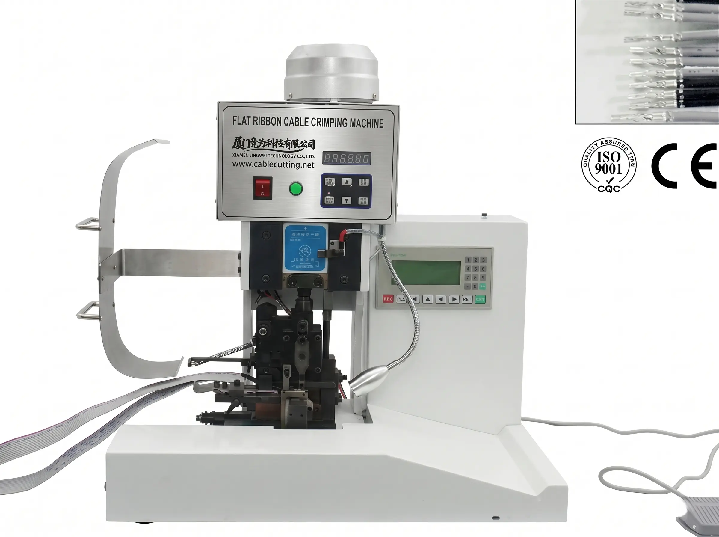 Semi-Automatic Flat Ribbon Cable Crimping Machine WPM-FCCM-18