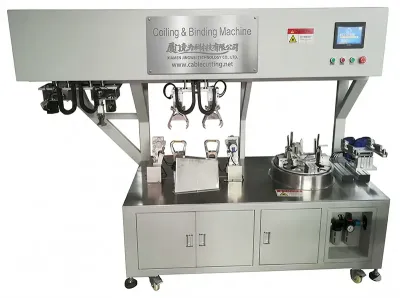 Automatic Coaxial Cable Cutting Stripping Coiling Binding Machine WPM-URT-81M