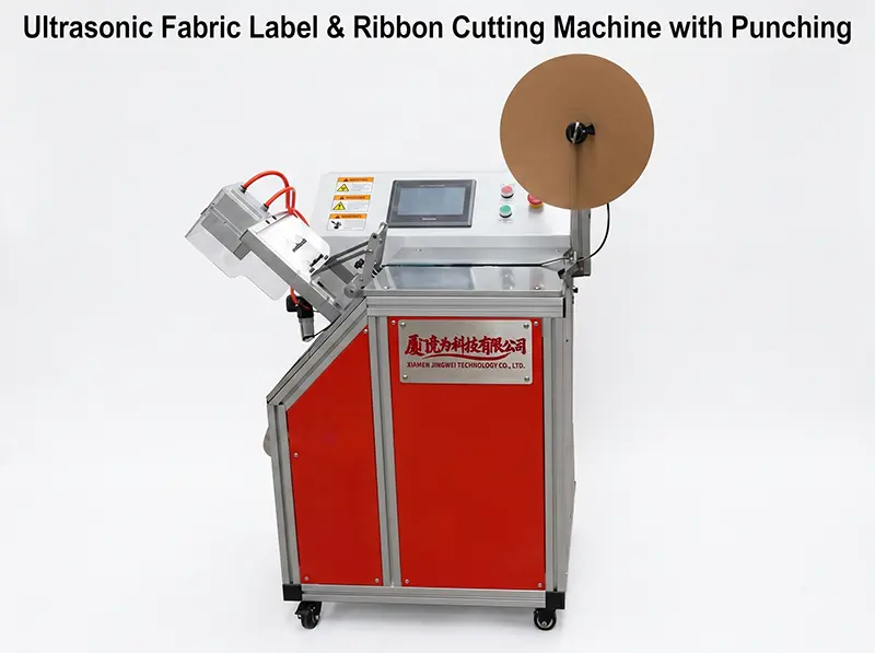 Ultrasonic Fabric Label & Ribbon Cutting Machine with Punching WPM-UL