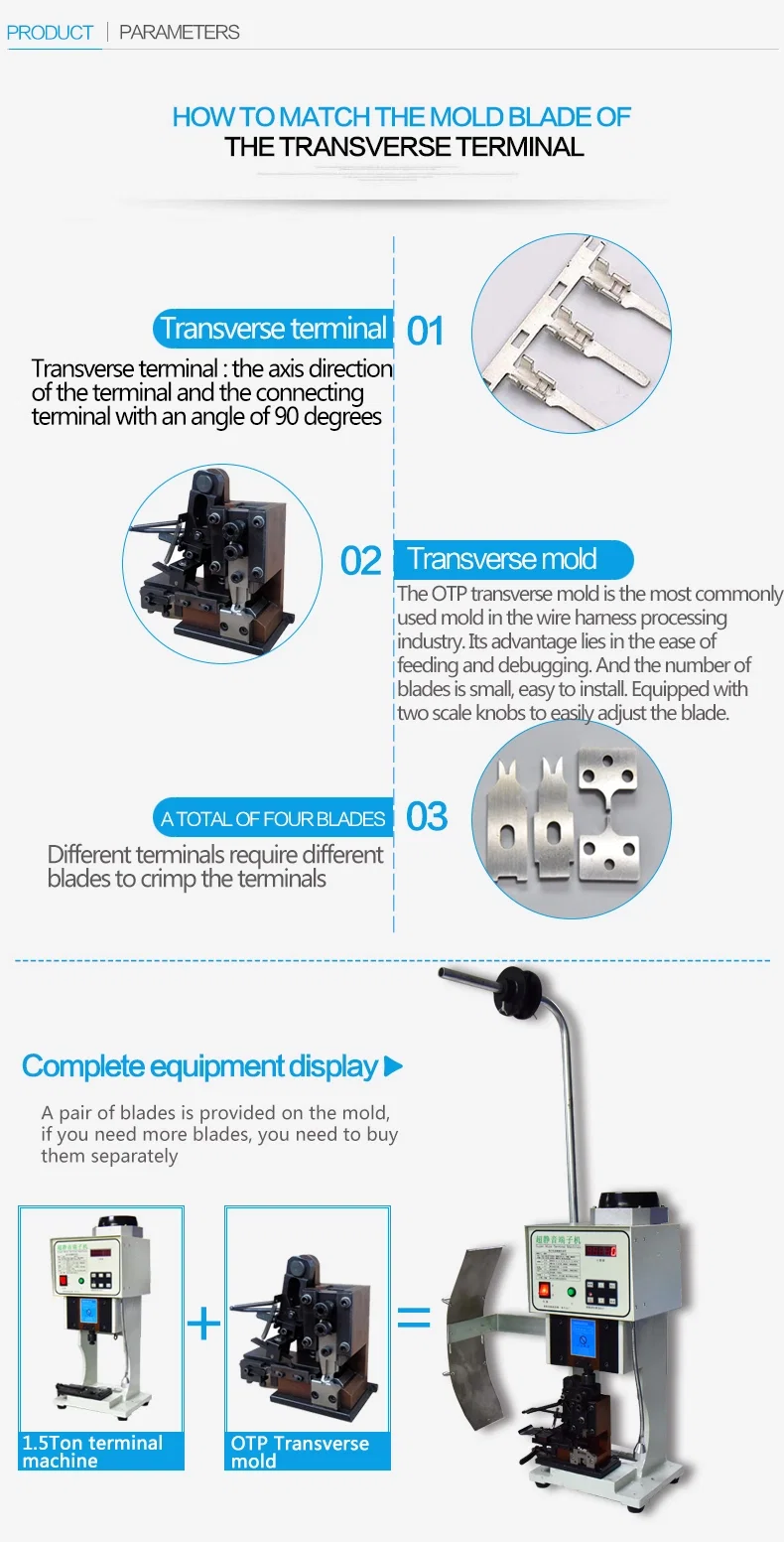 Customizable OTP Applicator Die Mold for Horizontal/Vertical Crimping