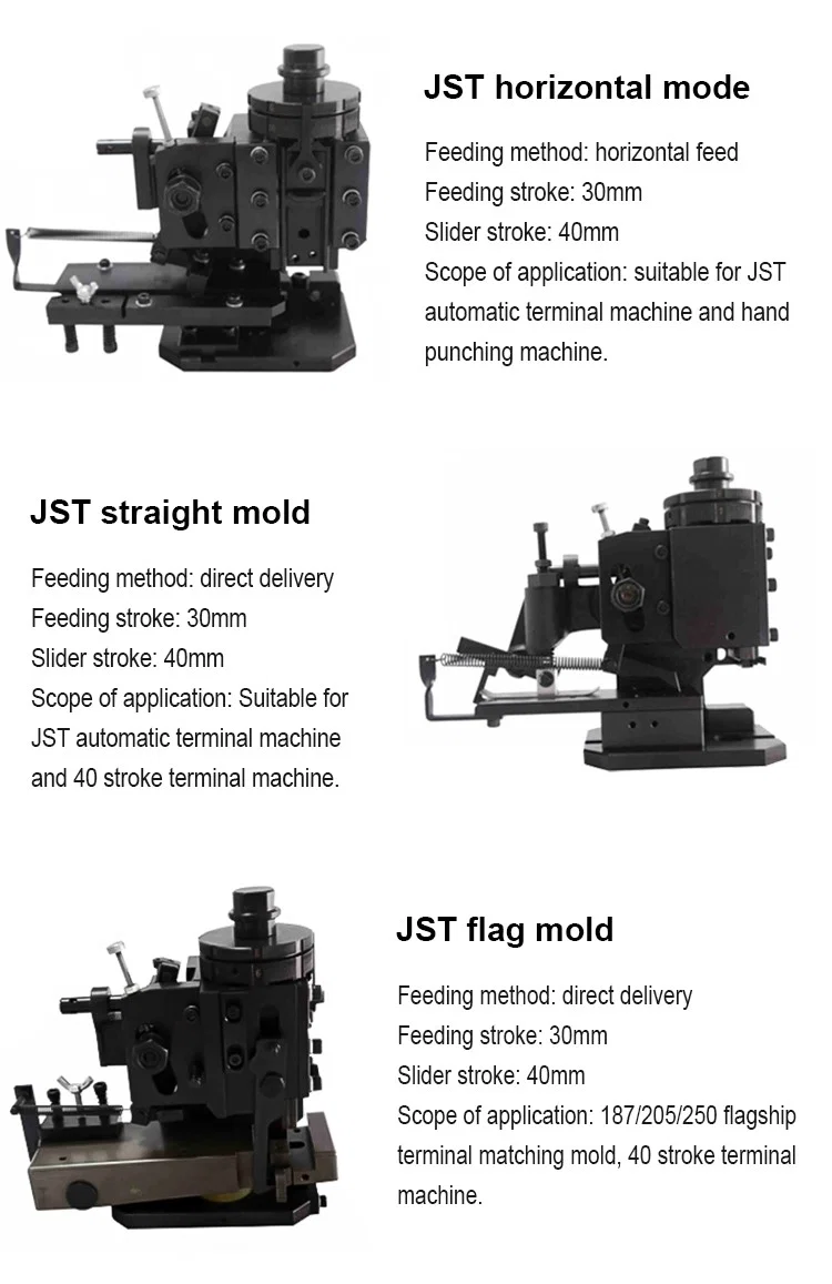 JST Flag Terminal Crimping Mold for Horizontal & Vertical Crimping