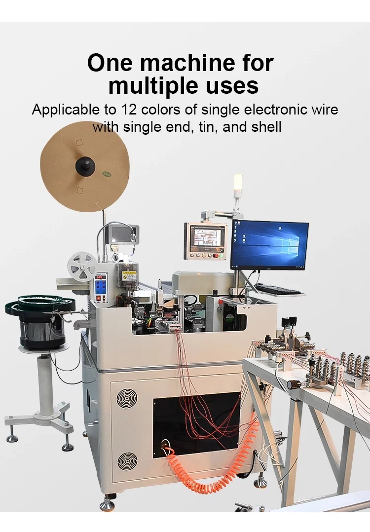 multiple wires penetrate plastic plugs shell, wire stripping position terminal crimping tinning machine, View Plastic shell inserting machine multiple wires penetrate plastic plugs shell, wire stripping position terminal crimping tinning machine, View Plastic shell inserting machine
