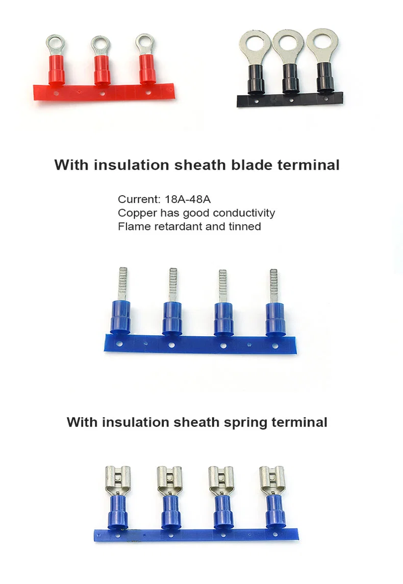 Blue Nylon PVC Insulated Ring Terminals - 2000pcs/Roll