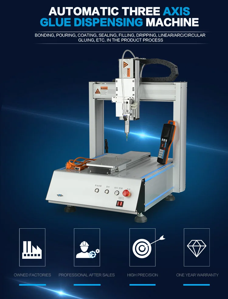 Universal Automatic Silicone Epoxy UV Glue Dispensing Machine WPM-221 WPM-331 WPM-441 WPM-551 WPM-4331 WPM-5331