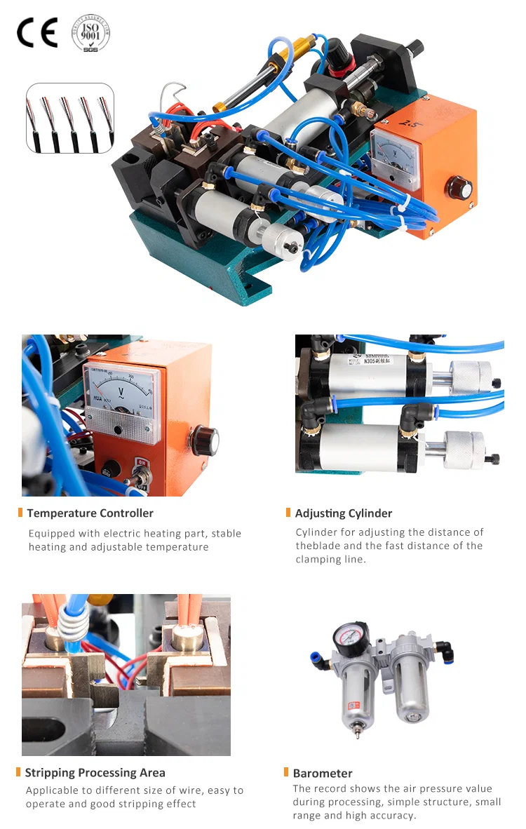 Pneumatic Braided Wire Heating Stripper Machine WPM-310R